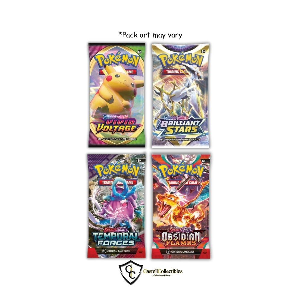 English Pokemon - 4 Pack Booster Bundle Castellcollectibles English Pokemon - 4 Pack Booster Bundle Castellcollectibles