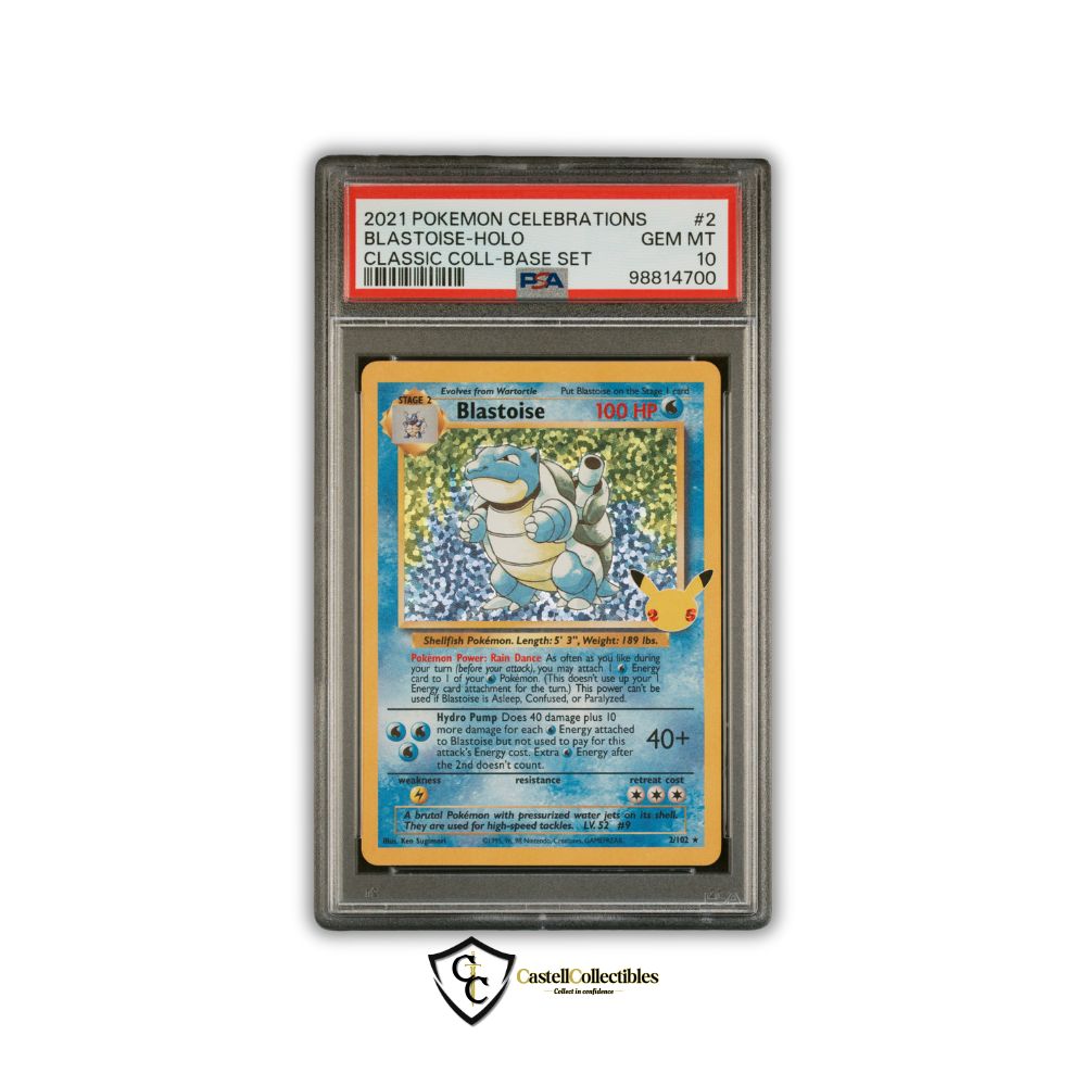PSA 10 Blastoise 25th Anniversary Celebrations Classic Collection Castellcollectibles PSA 10 Blastoise 25th Anniversary Celebrations Classic Collection Castellcollectibles