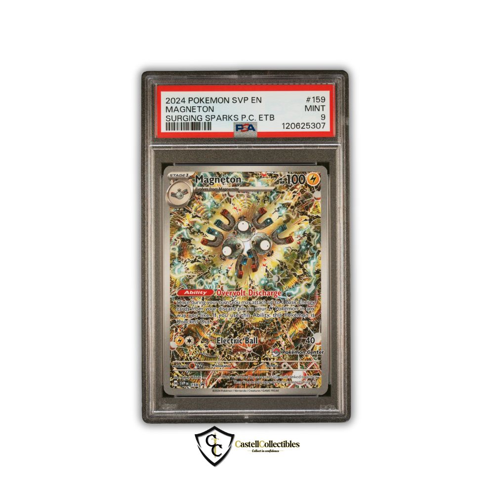 PSA 9 Magneton Surging Sparks PC ETB Promo