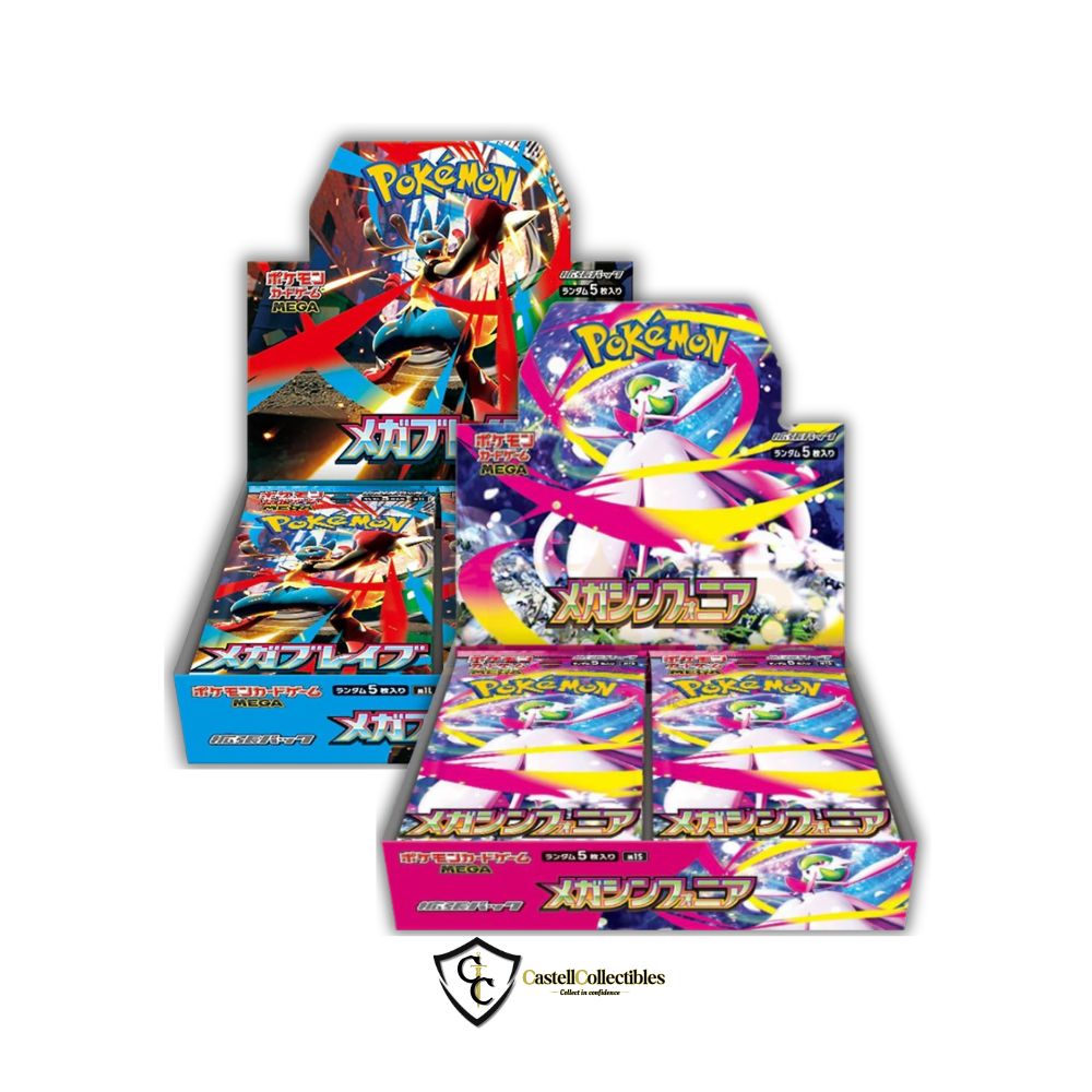 Pokmon Mega Brave & Symphonia Booster Box Bundle (m1L+m1S) - Japanese Castellcollectibles Pokmon Mega Brave & Symphonia Booster Box Bundle (m1L+m1S) - Japanese Castellcollectibles