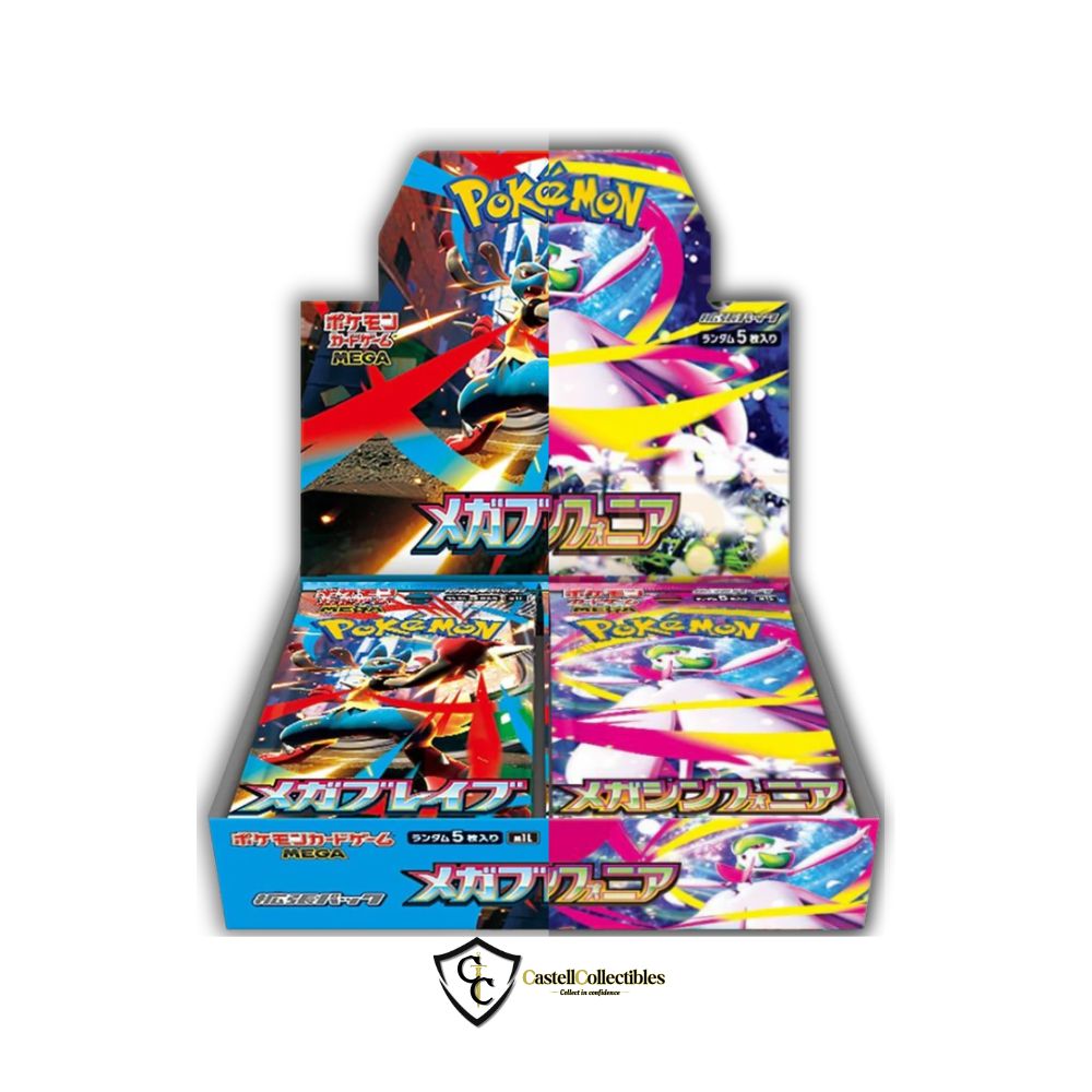 pokemon mega symphonia japanese booster box Pokémon Mega Brave & Symphonia Hybrid Box (m1L + m1S)