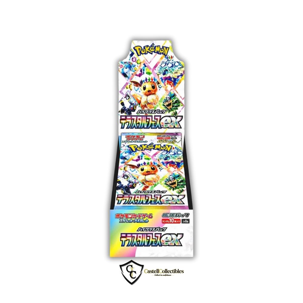 Japanese Bento Box Pokemon Terastal Festival Ex Booster Box Japanese Language, Sealed, 187 Cards, Eevee Featured (SV8a) Collectible Japanese Odachis Japanese Bento Box Pokemon Terastal Festival Ex Booster Box Japanese Language, Sealed, 187 Cards, Eevee Featured (SV8a) Collectible Japanese Odachis