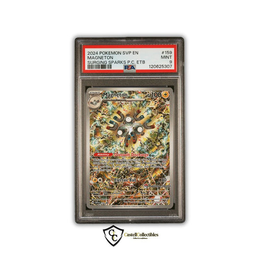 PSA 9 Magneton Surging Sparks PC ETB Promo